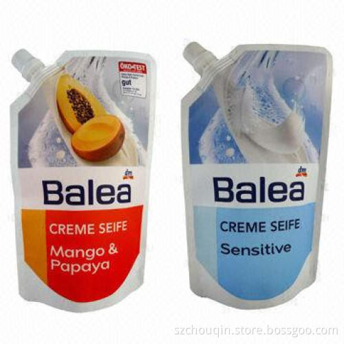 Aluminum Foil Spout Pouches for Juice, Milk, Yoghourt, Stand Up and Light Proof, Various Size, Shape